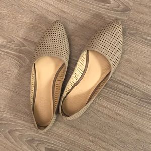 Nude Franco Sarto laser cut flats